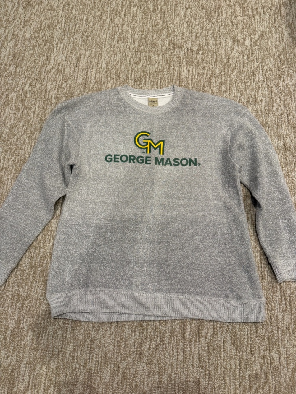 George Mason Gray Crewneck Sweater - GM Logo